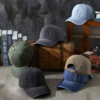 Весенне-летняя новая стирка водой в стиле ретро-мягкий верх, джинсовые бейсболки для мужчин и женщин, солнцезащитный козырек, солнцезащитный крем, ветрозащитная теплая фуражка M