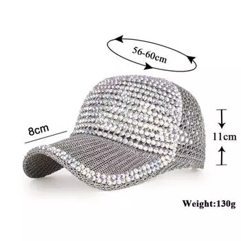 Весенне-летняя новая женская бейсболка с ромбовидной отделкой хаки