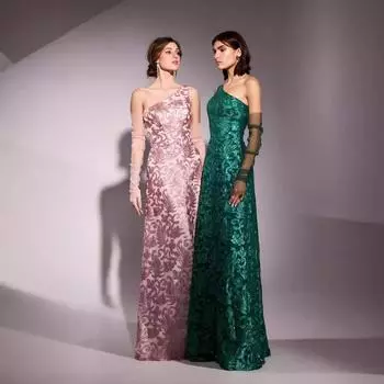 Весенне-летняя новая женская одежда с косыми плечами, облегающее платье с бедрами, однотонное платье 2XL зелёный