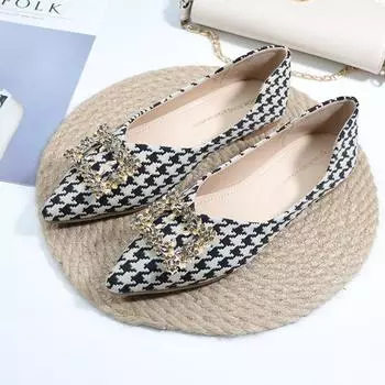 Весенне-летняя обувь, женская обувь на плоской подошве, элегантная модная женская обувь на плоской подошве с острым носком «гусиные лапки», туфли на плоской подошве