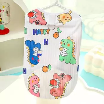 Весенне-летняя одежда для кошек Бишон фризе Большая собака Золотистый ретривер Кошка Одежда для питомцев Одежда для собак Жилеты XS