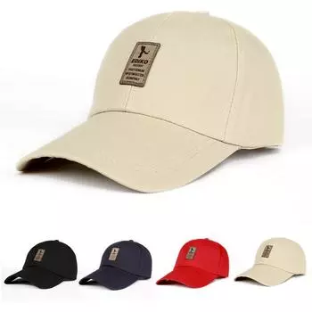 Весенне-летняя повседневная бейсбольная кепка с алфавитом для мужчин и женщин, универсальная шляпа от солнца, защитная кепка для улицы, простая кепка с жестким верхом чёрный
