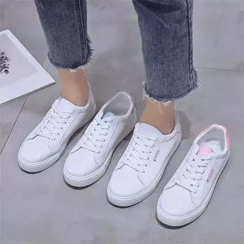 Весенне-летняя повседневная мода, новые кроссовки с круглым носком и плоской подошвой, подходящие по цвету, удобная женская обувь для ходьбы 35