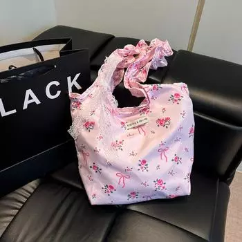 Весенне-летняя сумка-мессенджер с цветочным принтом для мобильного телефона, вместительная сумка для хранения фотографий, сумка для смены помады для женщин