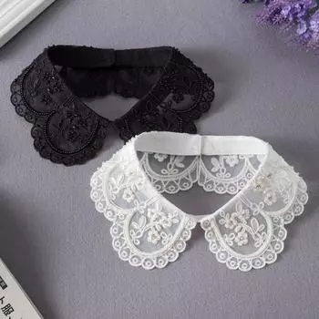 Весенне-летняя юбка с декоративным воротником и шалью с накладным воротником