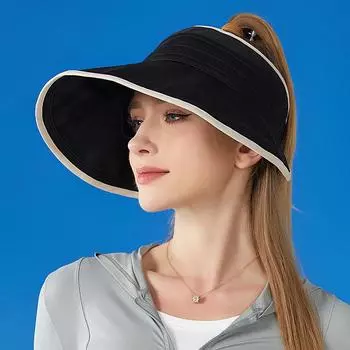 Весенне-летняя уличная солнцезащитная шляпа в рыбацком стиле с большими полями, солнцезащитная шляпа, женская уличная анти-ультрафиолетовая шляпа бежевый