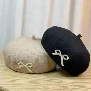 Весенне-летняя вафельная плиссированная милая универсальная шляпа женская весенняя шляпа в стиле художника берет