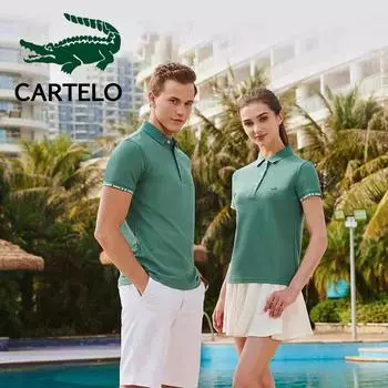 Весенне-летняя водная мягкая жемчужная рубашка из 70% хлопка, дышащая мужская и женская рубашка-поло с вышивкой M