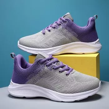 Весенне-летняя женская повседневная обувь Легкие высокоэластичные скакалки Сетчатые дышащие плетеные одинарные туфли Спортивная обувь Кроссовки для бега 35