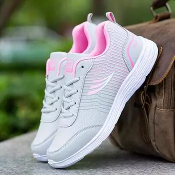 Весенне-летняя женская прогулочная обувь, водонепроницаемые кроссовки для бега, легкая мягкая подошва, повседневная обувь, дорожная обувь 35 синий