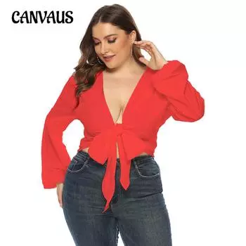 Весенне-летняя женская рубашка большого размера, персонализированная короткая рубашка с нагрудником, однотонная сексуальная рубашка с длинными рукавами L чёрный