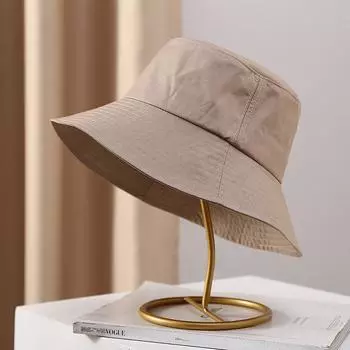 Весенне-летняя женская рыбацкая шляпа, модная однотонная хлопковая панама, уличная повседневная солнцезащитная шляпа с солнцезащитным козырьком
