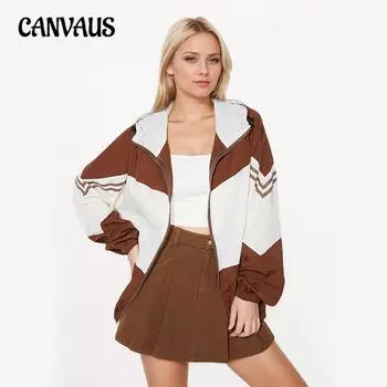 Весенне-летняя женская солнцезащитная куртка Collision Splicing с длинными рукавами и капюшоном M зелёный