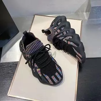 Весенне-осенне-летняя повседневная женская обувь для бега, легкая обувь для папы-осьминога, новая спортивная обувь кокосового цвета 36 серый