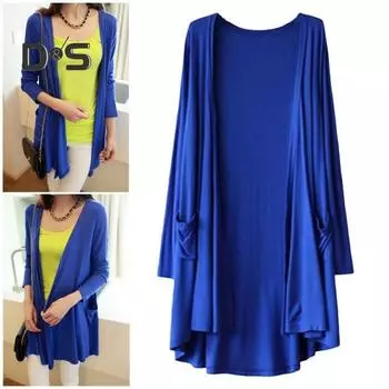 Весенне-осеннее женское пальто свободного кроя средней длины однотонного цвета с длинными рукавами, тонкое с карманами и открытой строчкой, повседневная одежда, кардиган для поездок на работу розы красного