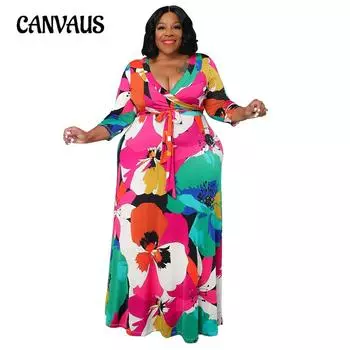 Весенне-осеннее женское платье больших размеров с v-образным вырезом, модные сексуальные платья с завязкой на талии XL