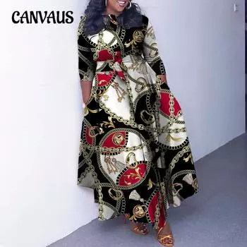 Весенне-осеннее женское платье размера плюс, модное, темпераментное, длинное платье L