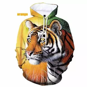 Весенне-осенние модные мужские/женские толстовки с 3d принтом Dreamy Tiger для пар, пуловеры, повседневные толстовки, уличная одежда, топы большого размера S