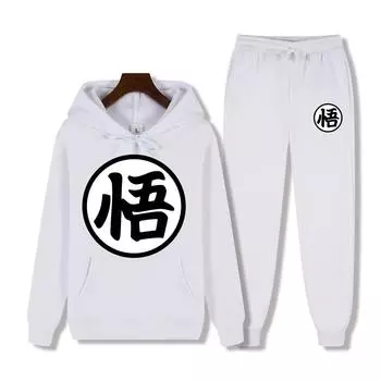 Весенне-осенние модные женские новые толстовки, трендовые пуловеры с длинными рукавами, повседневные толстовки + брюки, комплекты из 2 предметов, спортивная одежда с капюшоном S