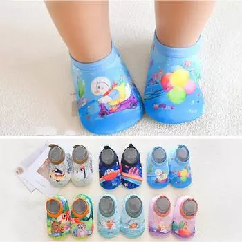 Весенне-осенние носки-тапочки, детская напольная обувь с нескользящей подошвой, домашняя детская обувь, носки, противоскользящие носки XS