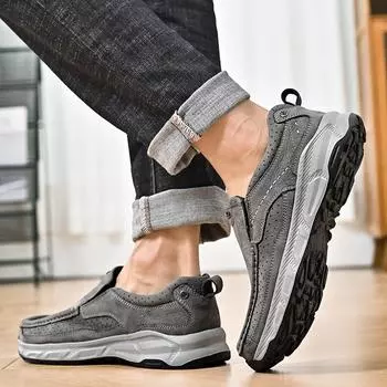 Весенне-осенние новые туфли для досок, нескользящая повседневная обувь на толстой подошве, мужская обувь на плоском каблуке с круглым носком 38 чёрный