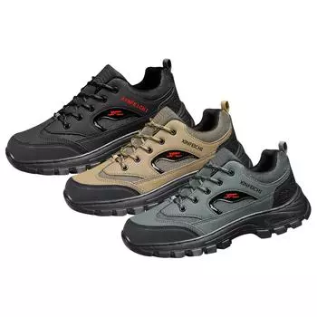Весенне-осенние сезоны Уличная обувь для походов и альпинизма. Удобная спортивная обувь. Повседневная обувь. Дышащая мужская обувь с холодным клеем. 39 чёрный