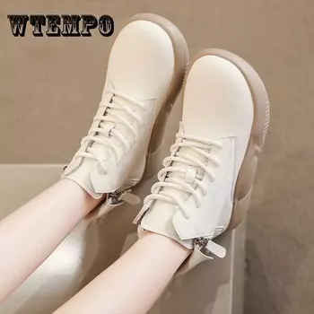 Весенне-осенние универсальные удобные осенне-зимние ботинки с губчатой подошвой, женские непромокаемые теплые спортивные ботинки 41 чёрный