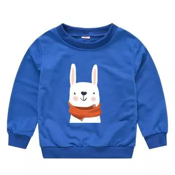 Весенне-осенний детский свитер-пуловер для мужчин и женщин, учеников детского сада, классная одежда, детский свитер с капюшоном и героями мультфильмов 90cm