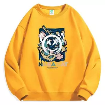 Весенне-осенний молодежный мужской свитер Campus, зимний свитер премиум-класса M белый