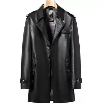 Весенне-осенний мужской деловой длинный красивый высококачественный тренчкот модная зимняя стеганая куртка XXXXL