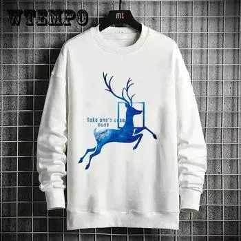 Весенне-осенний мужской пуловер, свитер, студенческая футболка с длинными рукавами, нижняя рубашка, мужская верхняя одежда большого размера, футболка, мужская осенняя одежда XXXXXL