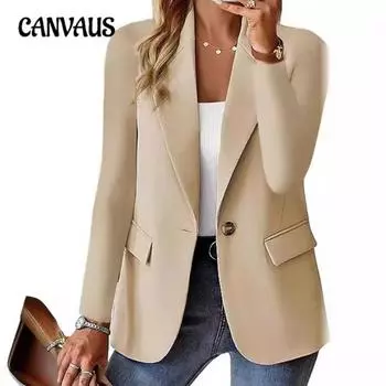 Весенне-осенний однотонный кардиган с длинными рукавами