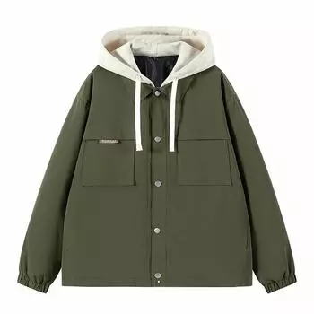 Весенне-осенний стиль тренча, новая весенняя поддельная куртка из двух частей, повседневная мужская куртка M