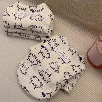 Весенне-осенний свитер для собак Pet Couple Teddy Bigbear Pomeranian Small Dog Clothing XS