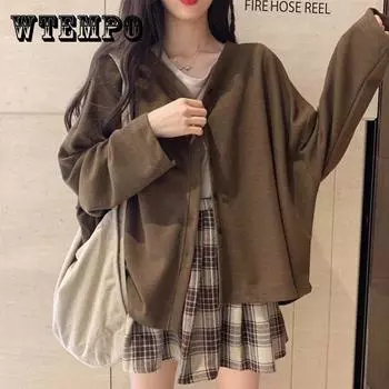 Весенне-осенний тонкий вязаный кардиган, короткое пальто, женский свободный и ленивый топ XXL чёрный