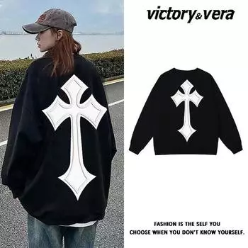 Весенне-осенний трехмерный свитер из пенопласта на спине, универсальные мужские и женские топы, одежда для пар 2XL синий