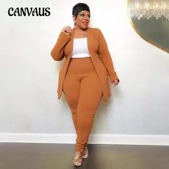 Весенне-осенний женский кардиган, брючный костюм размера плюс, модный темпераментный, профессиональный, повседневный, с длинными рукавами, брючный костюм, комплект из двух предметов