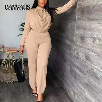 Весенне-осенний женский костюм, темпераментный пригородный топ с круглым вырезом, узкие брюки, модный повседневный костюм из двух предметов