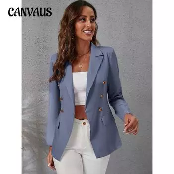 Весенне-осенний женский костюм, тонкий модный темпераментный элегантный пиджак с длинными рукавами, топ S розовый