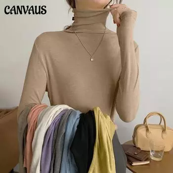 Весенне-осенний женский пуловер, женский однотонный вязаный низ, лаконичная водолазка, эластичные элегантные офисные женские топы S темно серый