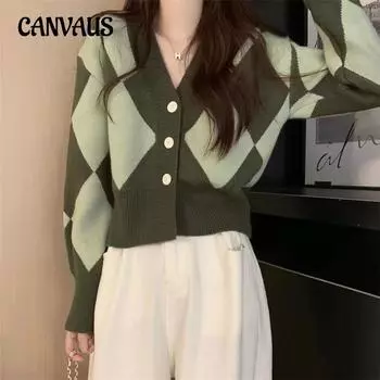 Весенне-осенний женский свитер с v-образным вырезом, нижнее белье, короткий свободный вязаный свитер, кардиган, топы One Size серый