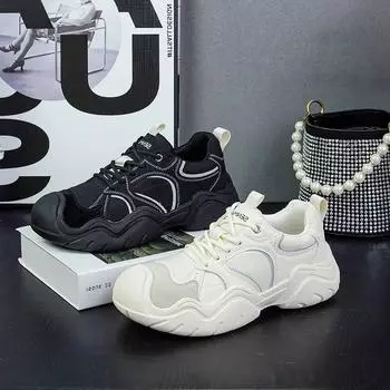 Весенне-осенняя альпинистская обувь с большой головкой, женская тонкая дышащая беговая и спортивная обувь, универсальная 35 бежевый