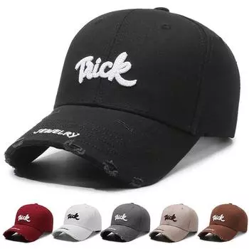 Весенне-осенняя бейсболка, женская кепка с вышитыми буквами, уличная кепка, летние шляпы с солнцезащитным козырьком, шляпа для рыбалки, козырек чёрный