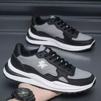 Весенне-осенняя износостойкая дышащая спортивная обувь на воздушной подушке кроссовки повседневная обувь кроссовки для бега мужская обувь больших размеров 39 серый