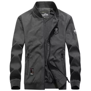 Весенне-осенняя камуфляжная куртка мужская тонкая дышащая стойка воротник повседневная модная универсальная красивая модная мужская куртка S