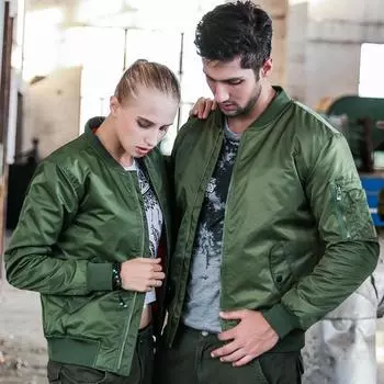 Весенне-осенняя куртка больших размеров для мужчин, повседневная бейсбольная куртка с воротником-стойкой для пары, мужская бейсбольная куртка-пилот S красный