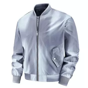 Весенне-осенняя куртка-бомбер, бейсбольная майка, размер плюс M чёрный