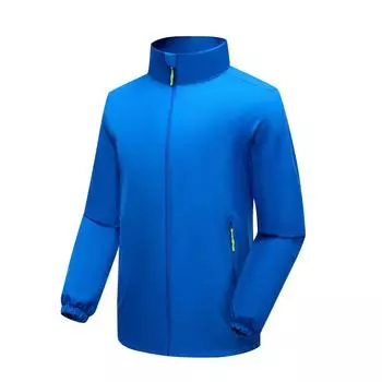 Весенне-осенняя куртка для пар, тонкая куртка для альпинизма, повседневная спортивная ветровка, куртка с капюшоном для мужчин M серый