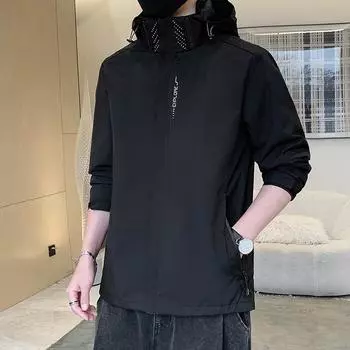 Весенне-осенняя куртка для пары, модная куртка со съемным капюшоном, мужская ветрозащитная водонепроницаемая повседневная куртка M