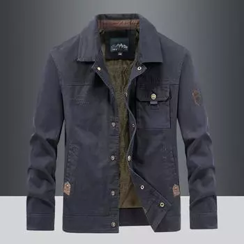 Весенне-осенняя куртка, мужская хлопковая ветровка, пальто-бомбер, военные мужские тактические куртки, мужская повседневная куртка-карго, мужская одежда S зелёный